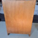 Pop doll toy wardrobe for children wooden furniture 1960 france for room decoration