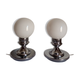 Pair of vintage bedside lamps