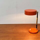 Mid-century minimalist orange table lamp, Italy, 1960s.