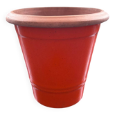 Cache pot vintage orange