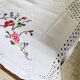 Embroidered tablecloth and 12 vintage napkins