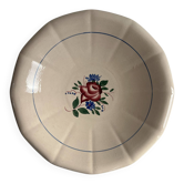 Hand-painted Digoin Sarreguemines salad bowl
