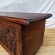 Old Gothic chest 17th century solid oak