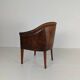 Chaise de bureau en cuir de mouton