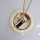 Vintage Black & White pendant glass lamp, Flos 1965