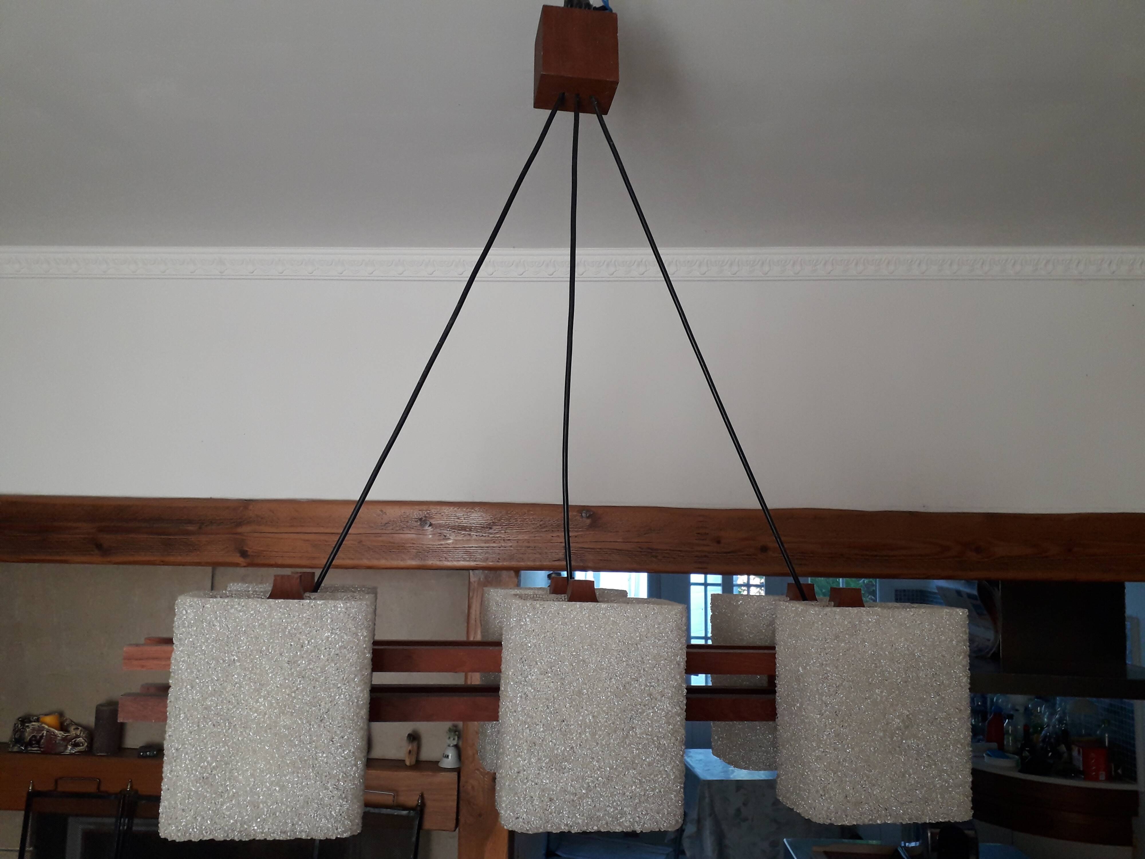 Scandinavian teak and perspex 60's