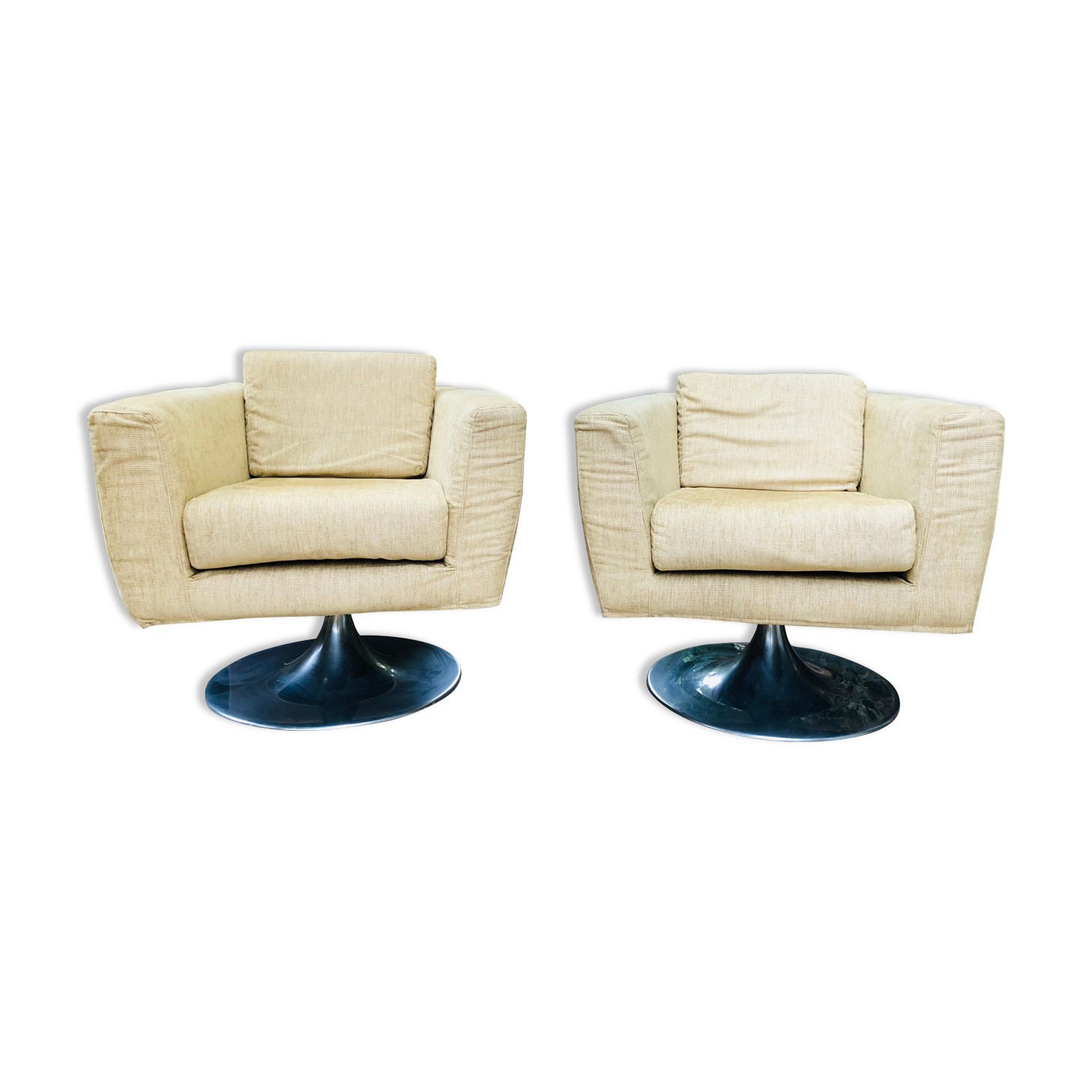 Pair of design armchairs