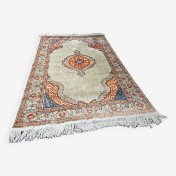 Hand-woven rug, natural colors, Türkiye Kaiser, silk on cotton, dimensions 144/220 cm