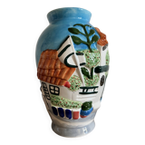 Vase with relief decoration