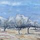 HST painting Maurice Agizeau (born in 1945) "Les Baux de Provence"