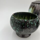 Trio of art deco vases from Thulin pottery