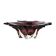 Glass platter, Italian design, 1970s, made in Italy