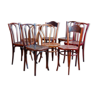 Lot 8 bistro chairs early 20th century