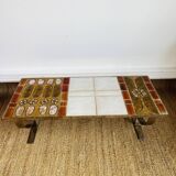 Roche Bobois coffee table, Designer Gregoireff, Enameled lava stone