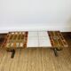 Roche Bobois coffee table, Designer Gregoireff, enamelled lava stone.