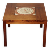 Table basse en palissandre et céramique