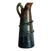 Pitcher in handcrafted enameled ceramic