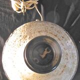 Enamelled ceramic lamp signed vieux moulin vallauris