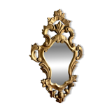 Golden wall mirror