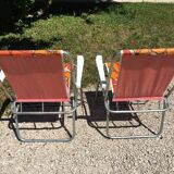 Pair of vintage camping chairs