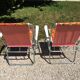 Paire de fauteuils de camping vintage