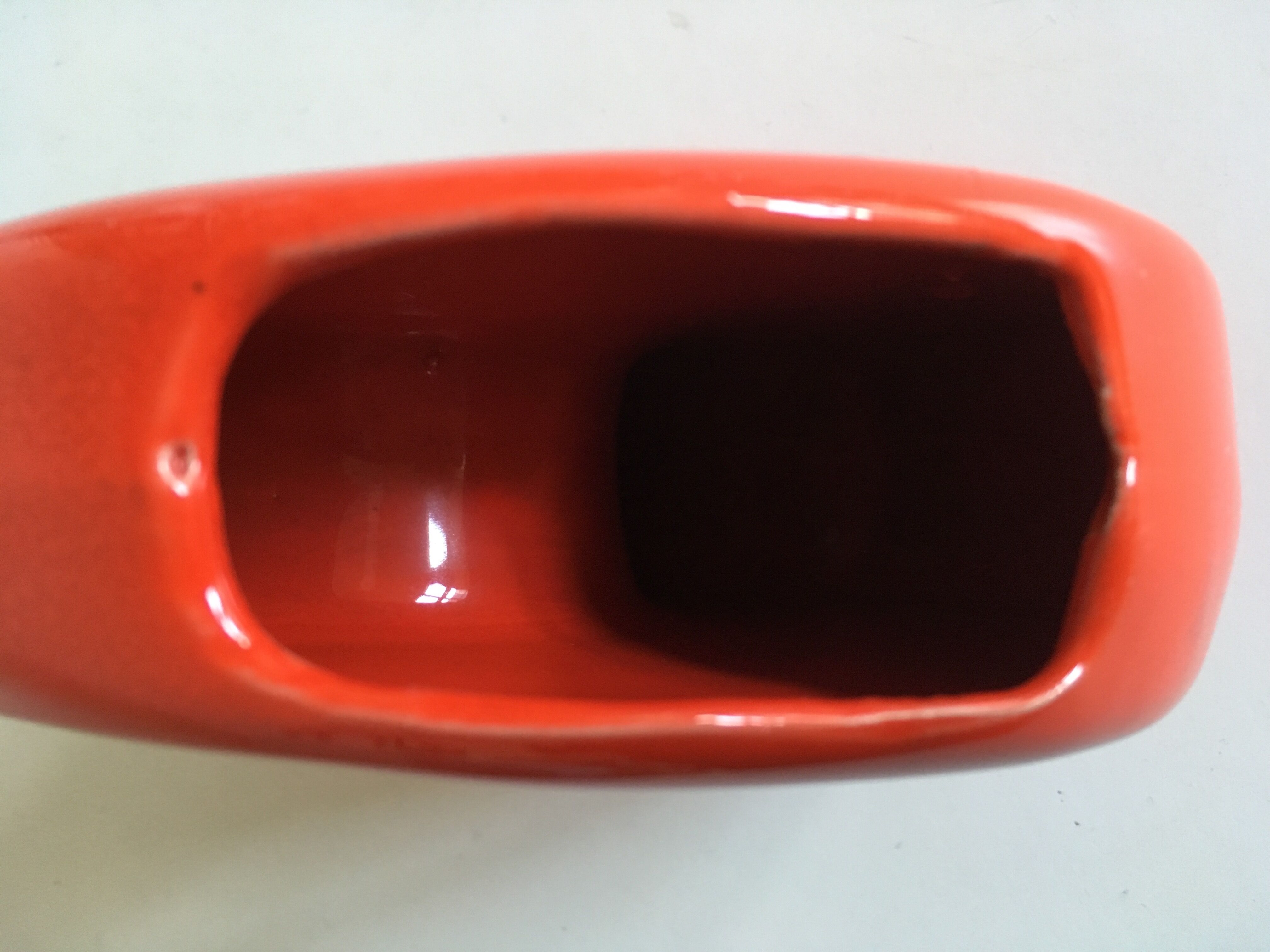 60s pop vase enamelled ceramic