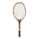 Ancienne Raquette Tennis COMMANDER Bois Sport Vintage #B765