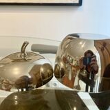 Silver metal ice cube