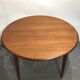 Scandinavian teak dining table with extension cords