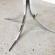 Table vintage verre et chrome 1970