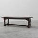 17th-Century Belgian full dark Oak Dining Table