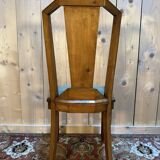 6 Art Deco period chairs in green vinyl