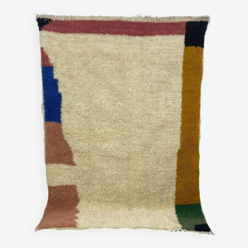 Handmade wool berber rug 250 x 150 cm