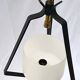 Small 60s metal and opaline light fixture