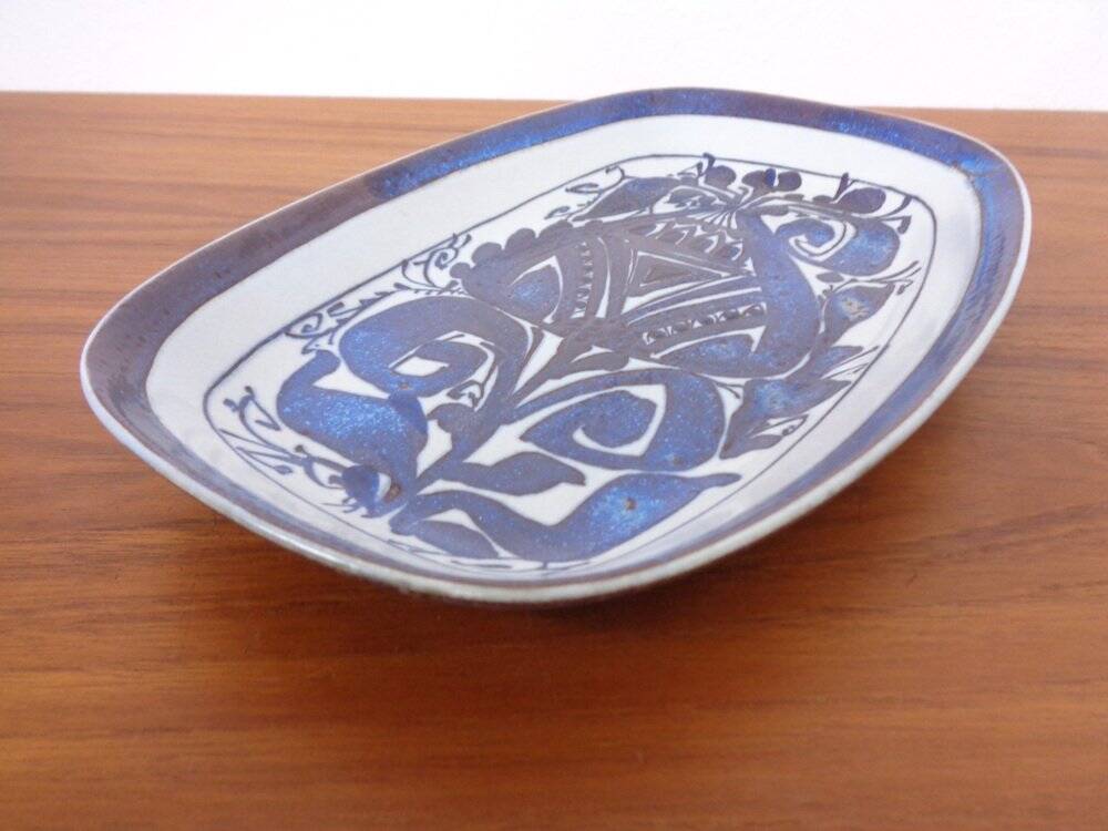 Ceramic 426-2841 Aluminia Plate by Kari Christensen for Royal Copenhagen, Denmark