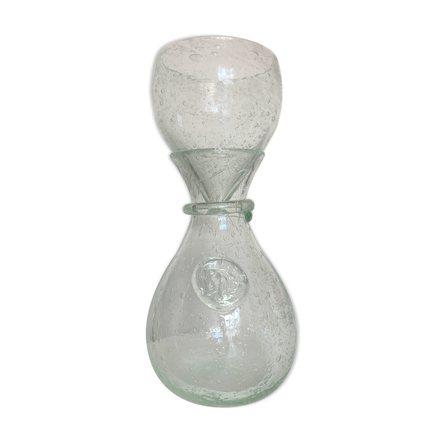 Product BHV pastis decanter and its ice funnel 1970