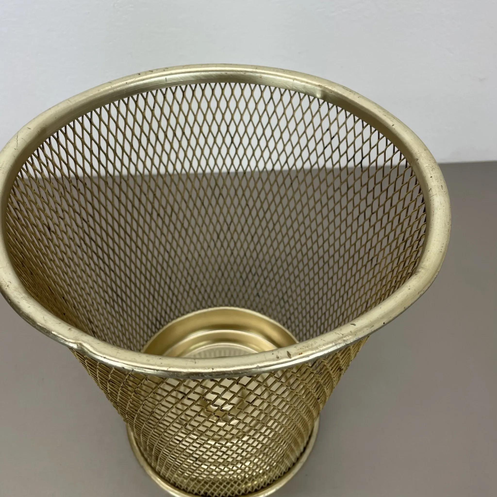 Vintage Paper Basket and Umbrella Stand in the Matégot Style, France, 1970s