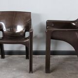Gaudi Armchair Set by Vico Magistretti for Artemide, 1970s