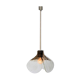Aluminium and Murano glass tulip ceiling lamp