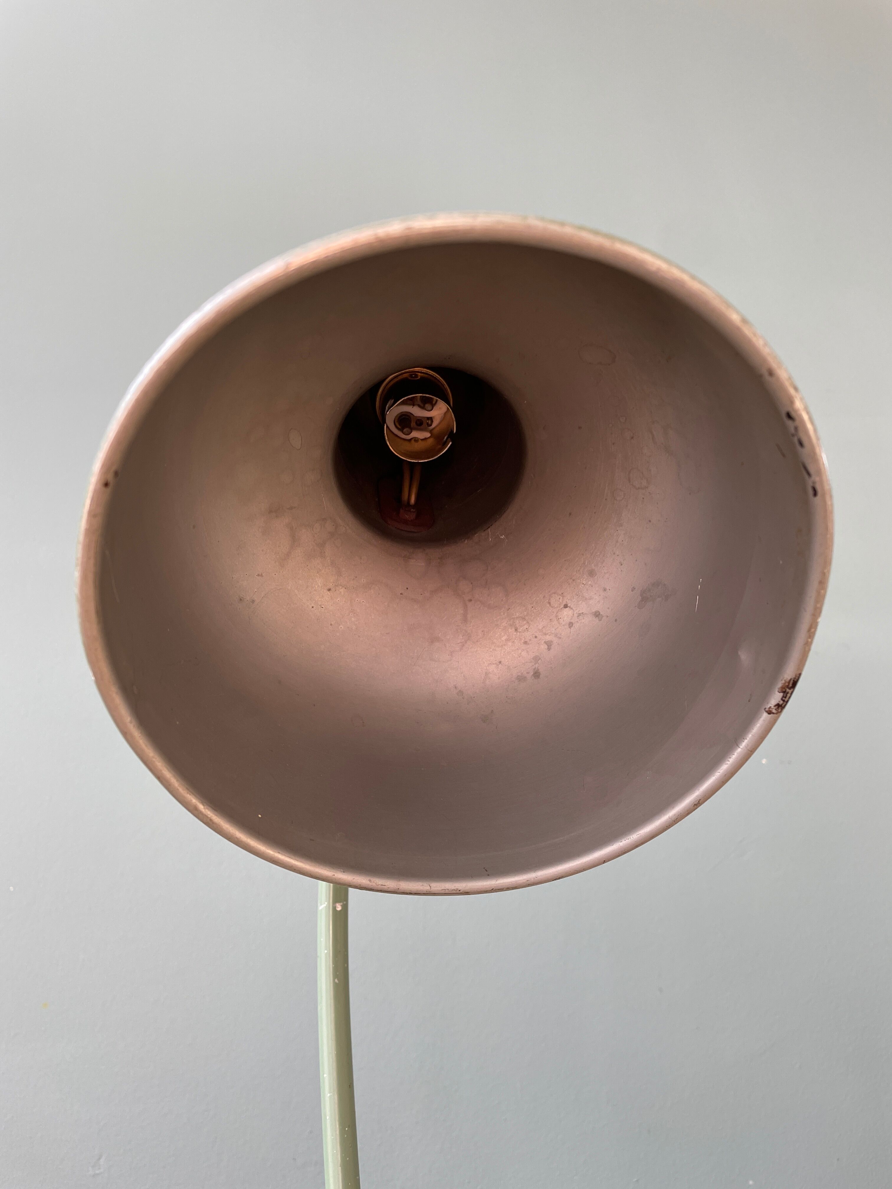 Military desk lamp with ball joint, circa 1950