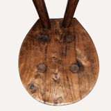 Brutalist Wabi Sabi milking stool or chair, France ca 1950