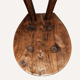 Brutalist Wabi Sabi milking stool or chair, France ca 1950