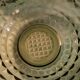 Set of 4 smoked green molded glass bowls - 1970s