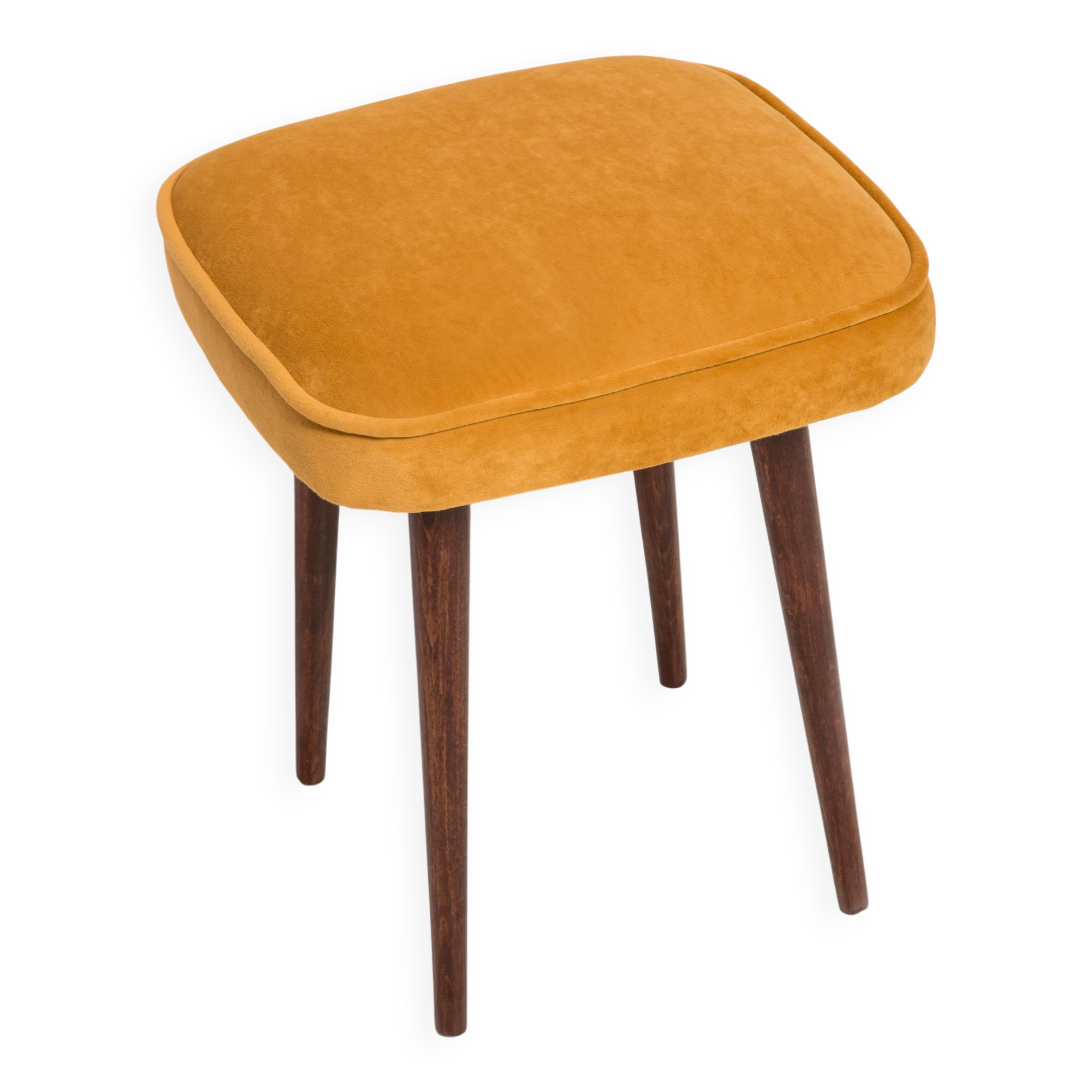 Set of two mustard yellow stools, Europe, 1960s