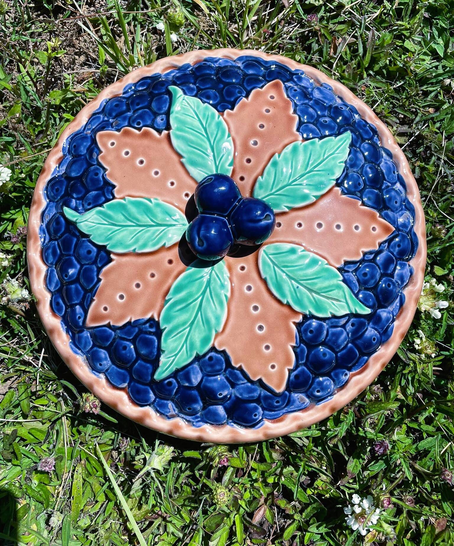 Illusion pie dish blueberry pie