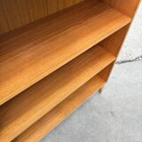 Vintage large teak bookcase danish design 60s