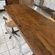 Solid wood farmhouse table