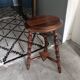 Tripod stool with turned legs