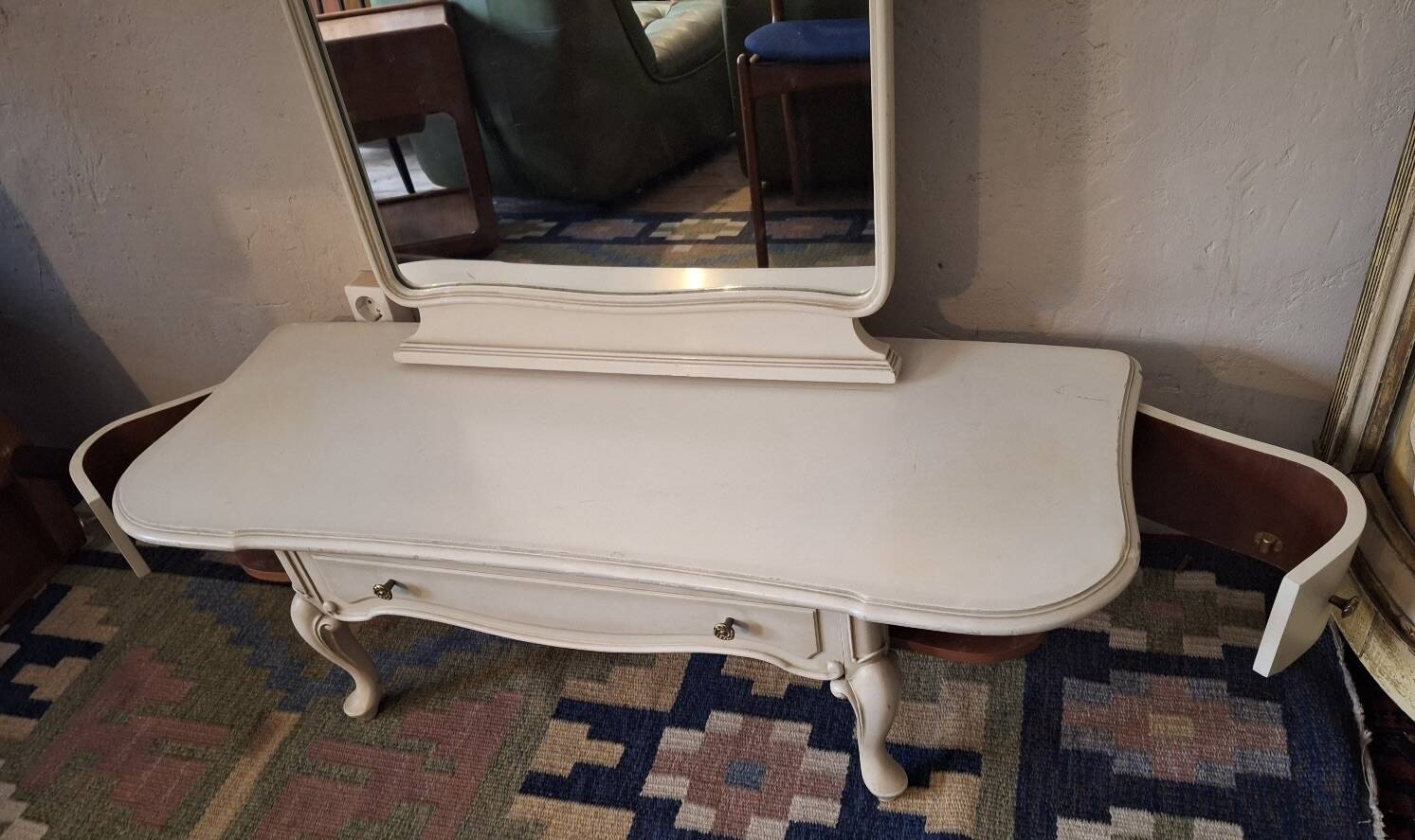 Vintage Boho standing hall or dressing mirror, 1970-80