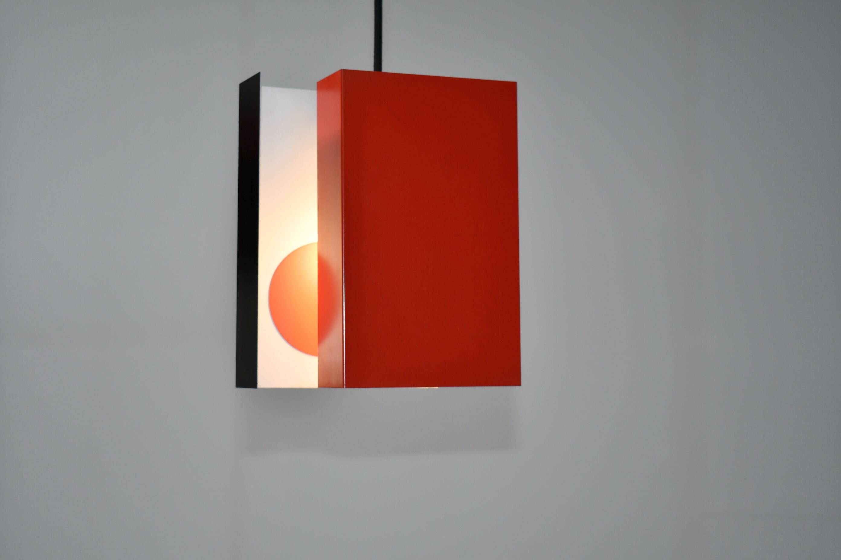 Plafonnier Nippon conçu par Simon Henningsen pour LYFA, Danemark, 1970. (B)